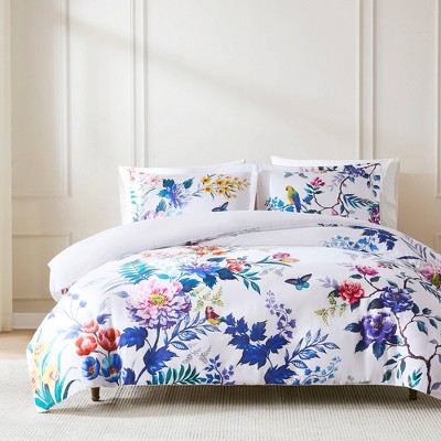 Lush Décor Fantasia Cotton Duvet Cover Blue