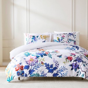 Lush Décor Fantasia Cotton Duvet Cover Blue - 1 of 4