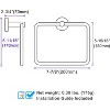 Mixxidea Round Double Towel Hook Bundle with Toilet Paper Holder, Square Towel Ring (Brushed Gold) - 3 of 3
