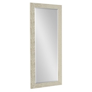 18" x 50" Coolidge Framed Beveled Decorative Wall Mirror Gold - Kate & Laurel All Things Decor: Champagne Finish, Textured - 1 of 4