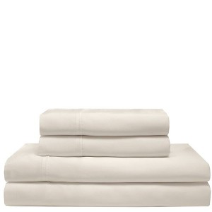 California King 300 Thread Count Rayon from Bamboo Sheet Set Ivory - Elite Home Products