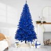 Northlight Pre-Lit Medium Pine Artificial Christmas Tree - 6' - Royal Blue - Clear Lights - image 2 of 4