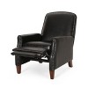 Lyngins Modern PU Leather Recliner Chair with Rivets & Footrest,Single Sofa Accent Chair for Living Room,Bedroom - 2 of 4