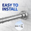 Shower Curtain Rod, 1" Non Slip Adjustable 28-74 inch No Drilling Shower Curtain Rods Spring Tension - 2 of 4