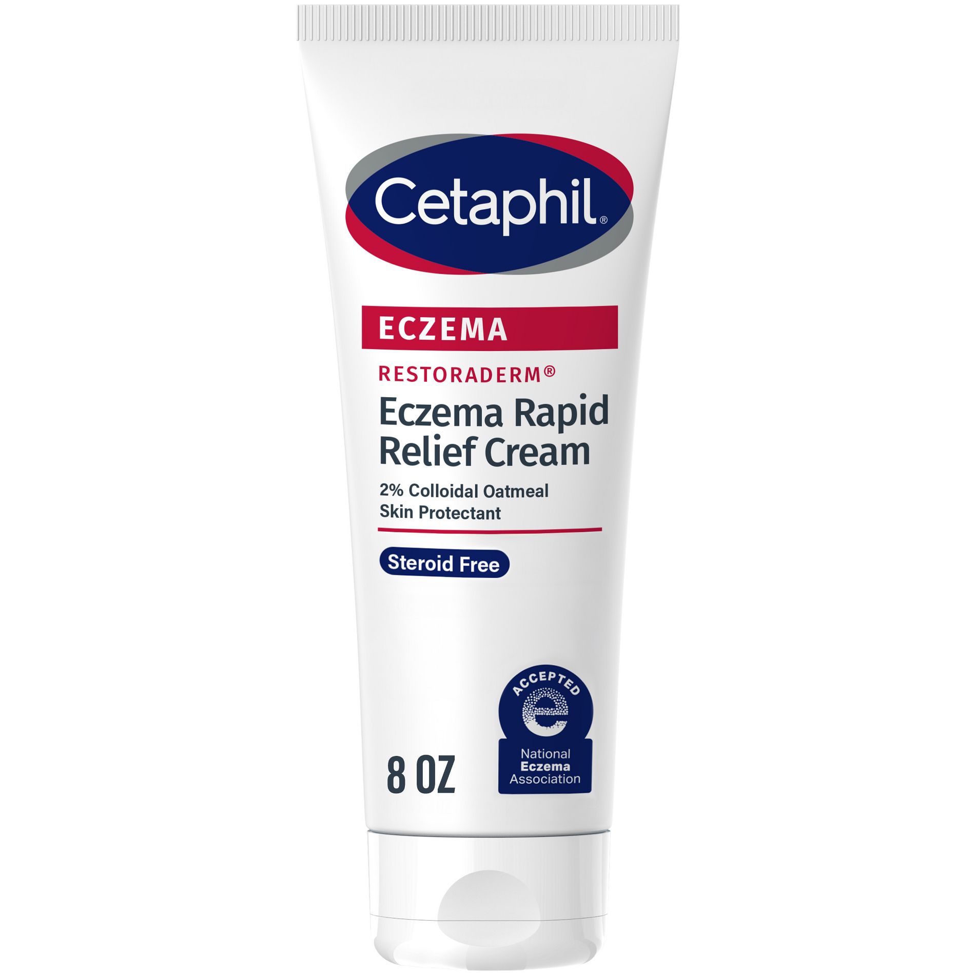 Cetaphil Eczema Restoraderm Flare-Up Relief Cream for Body - Unscented - 8oz: Moisturizing, Hypoallergenic, Paraben-Free, Whole Body