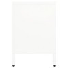 vidaXL TV Stand White 41.3 in.x13.8 in.x20.5 in. Steel and Glass - 4 of 4