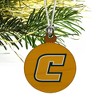 University of Tennessee at Chattanooga Secondary Logo Mini Small Tiny Wood Christmas Tree Holiday Ornament - 3 of 4
