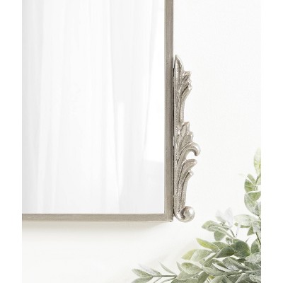 Myrcelle Silver Ornate Arched Wall Mirror 25" x 33"