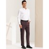 Lars Amadeus Men's Solid Color Straight Fit Formal Dress Pants - 4 of 4
