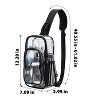 Garnen Clear Crossbody Bags for Stadium Events, Clear Purse Crossbody Sling Bag with Zipper & Adjustable Strap Clear Stadium Approved See Through Bag - 4 of 4