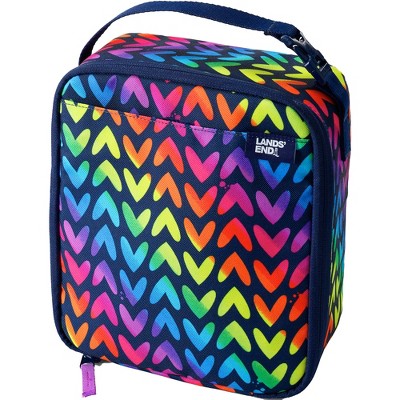 Lands' End Kids Insulated EZ Wipe Printed Lunch Box
