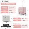 TOBILI 18" Carry On Luggage,Hard Shell Suitcase Built-In TSA Luggage Lock, Hardside Lightweight PC Travel Suitcase for Women Men - 3 of 4