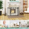 Tangkula 3-Panel Fireplace Screen Decoration Cover Baby Child Pets Safty Folded Fire Doors - 4 of 4
