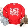 Simply Sage Market Women's Coquette Valentine Vibes Stacked Long Sleeve Garment Dyed Tee - 3 of 4