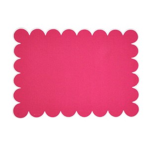 Saro Lifestyle Scalloped Hem Placemat (Set of 4) - 1 of 4