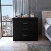 NicBex 3 Drawer Dresser for Bedroom,Chest of Drawers with Metal Handle Design,Modern Freestanding Dresser,Storage Dressers for Bedroom - 2 of 4