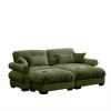 NicBex Couches for Living Room Oversized 2-Seater Sofa Couch Comfort Velvet Upholstered Sofa With Pillows and Bolstered Armrests for Bedroom - 2 of 4