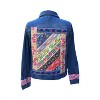 Women's Pansy Flower Jean Jacket - Hadley Pollet - 2 of 4
