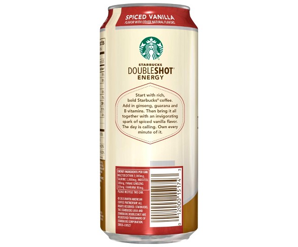 Starbucks Doubleshot Spiced Vanilla - 15 fl oz Can
