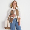 Lands' End Women's Mixed Media High Pile Fleece Jacket - 4 of 4