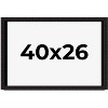 PosterPalooza | Modern Shadow Box 1" Depth Black Picture Frame - UV Acrylic, Backing Board, Hanging Hardware - 2 of 4