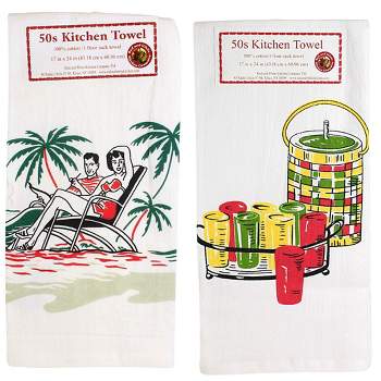 Decorative Towel Summer's Here Towels Set/2 100 Cotton Beach Days Keep Cool Vl104 & Vl103 24.0 Inch Summer's Here Towels Set/2 100 Cotton Beach Days