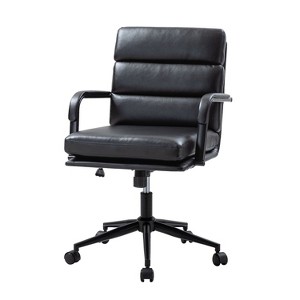 Gregor 360-degree swivel Task Leather Chair  with Tilt Lock and Center Tilt for office | Hulala Home - 1 of 4