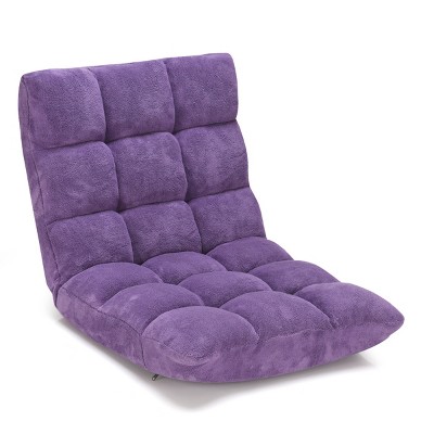 Tangkula Adjustable 14-Position Floor Chair ,Padded Gaming Chair Lazy Recliner