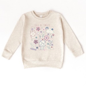 The Juniper Shop Mini Smiley Full of Smiles Outline Toddler Sweatshirt - 1 of 4