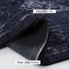 NAYSAYE Area Rug 5' x 8' Washable Low Pile Soft Cozy Non Slip Kid and Pet Friendly for Living Room, Black and Gray - 3 of 4