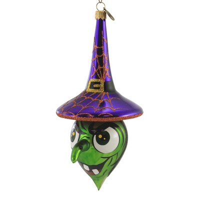 Blu Bom 7.5" Witchy Esmerelda Halloween Ornament Spider Web  -  Tree Ornaments