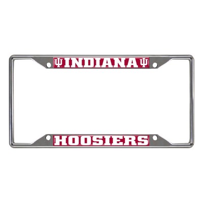 NCAA Indiana Hoosiers University Stainless Steel License Plate Frame