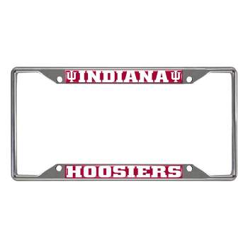 NCAA Indiana Hoosiers University Stainless Steel License Plate Frame