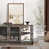 Country-Style TV Stand for 55/65/75 Inch TV, Entertainment Center with Open Storage Shelves and Storage Cabinet, Industrial TV Console Cabinet - 4 of 4