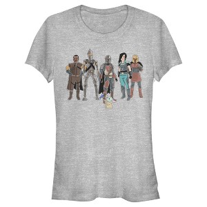 Juniors Womens Star Wars The Mandalorian Farewell on Nevarro T-Shirt - 1 of 4