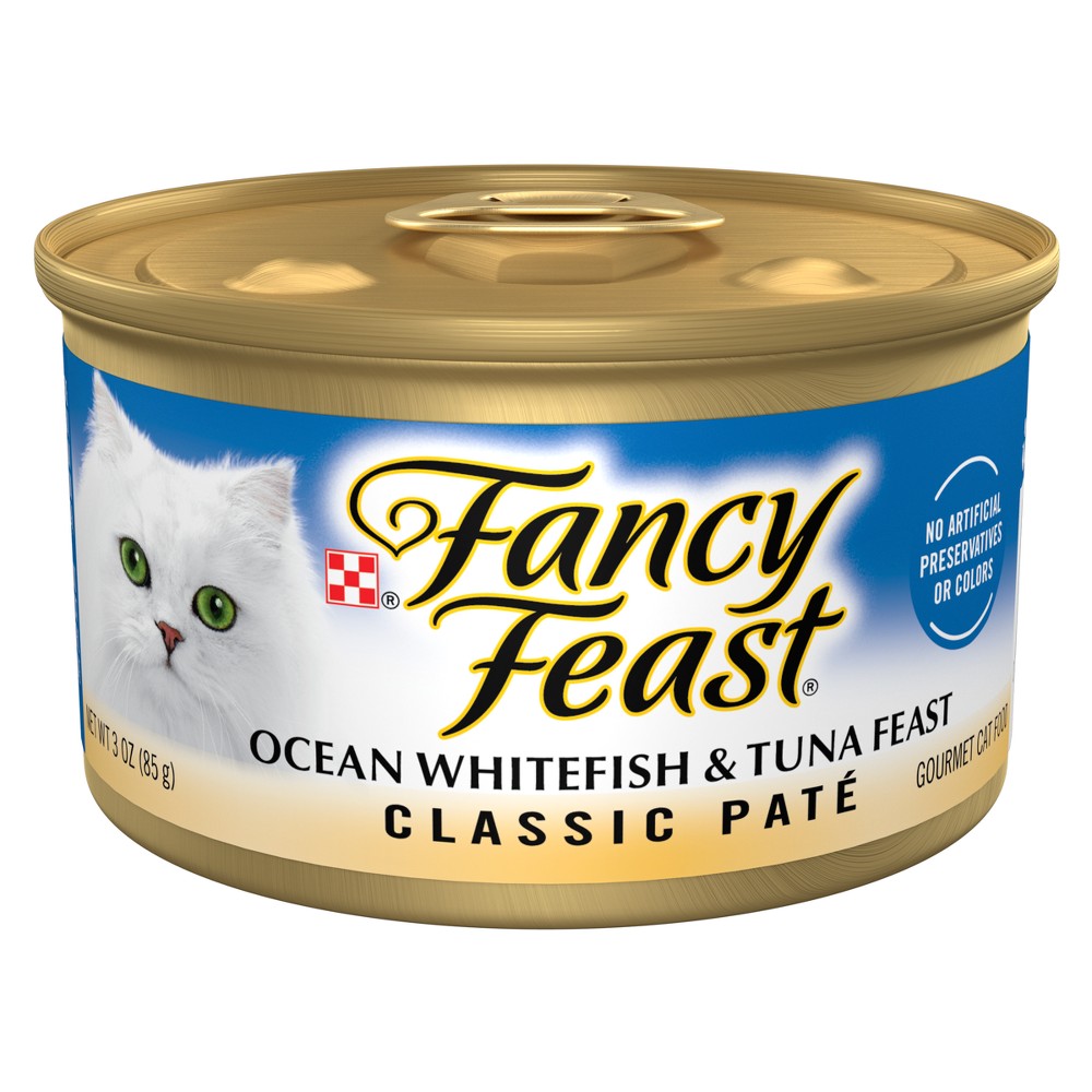 UPC 050000429646 product image for Purina Fancy Feast Grain Free Classic Paté Ocean White Fish and Tuna Flavor Wet  | upcitemdb.com