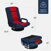 Best Choice Products 360-Degree Swivel Gaming Floor Chair w/ Armrest Handles, Foldable Adjustable Back - 2 of 4