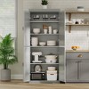 Pantry Cabinet,70" Tall Kitchen Pantry Cabinets with 2 Doors and 3 Adjustable Shelves, Freestanding Cupboard, Modern Storage Cabinet - 4 of 4