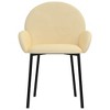 vidaXL Dining Chairs, 2 Pcs, Cream Velvet - 4 of 4