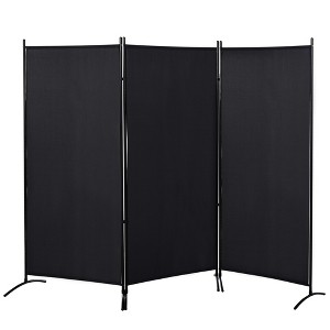 HOMCOM 3-Panel Room Divider Folding Privacy Screen Separator Partition Wall for Indoor Bedroom Office 100" x 72" - 1 of 4