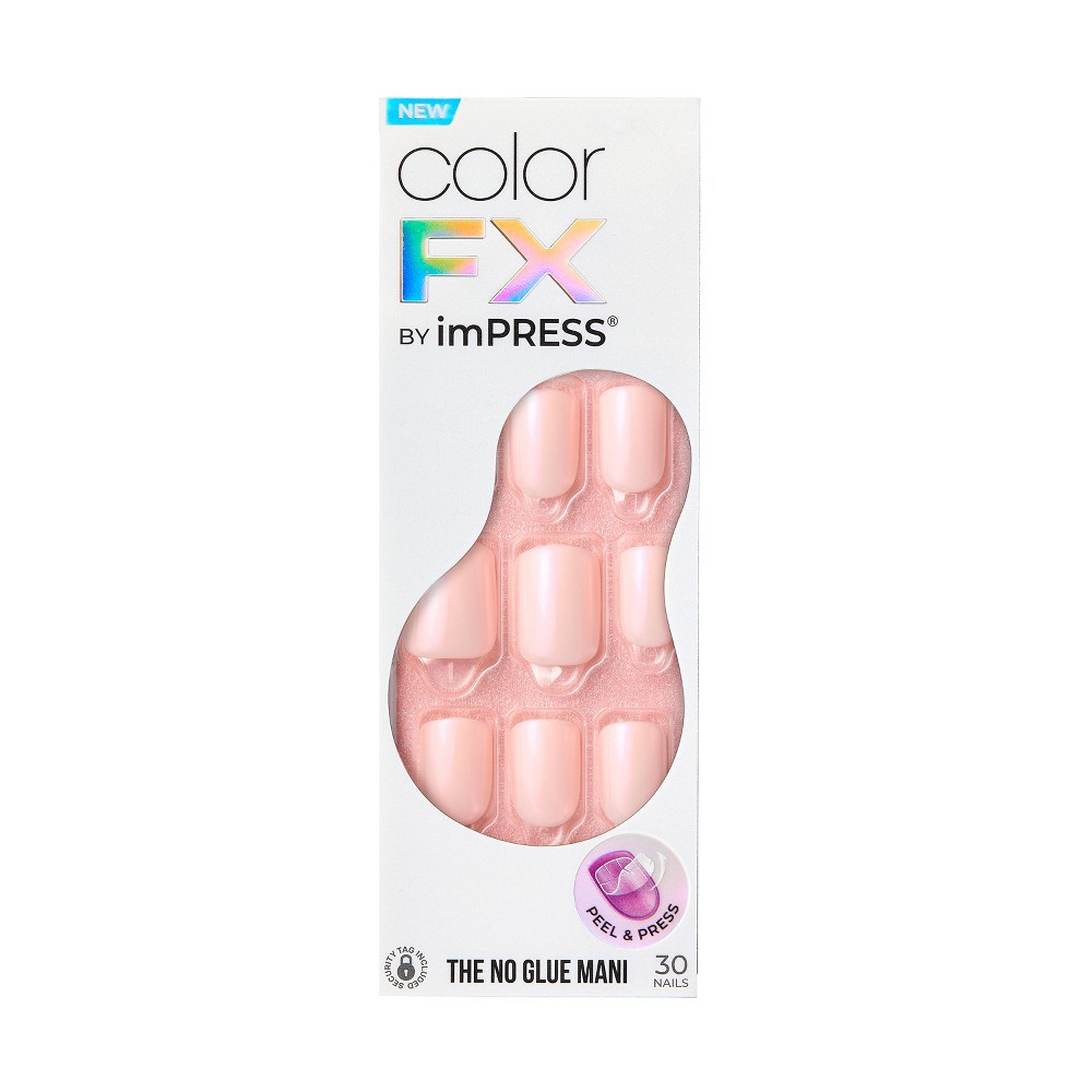 Photos - Manicure Cosmetics KISS Products imPRESS Color FX Fake Nails - Good Mood - 33ct