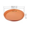 Unique Bargains Restaurant Home Bar Round Plastic Non-Slip Food Service Tray 2 Pcs - 2 of 4