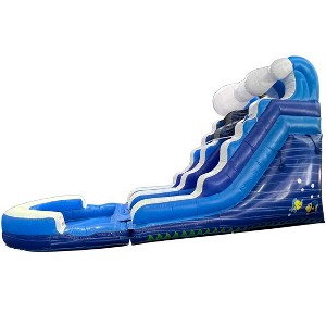 Pogo Bounce House Crossover Kids Inflatable Water Slide, with Blower, 12 ft - 1 of 4