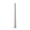 tag Color Studio 12" Traditional Taper Unscented Smokeless Paraffin Wax Candle Grey, Set of 4, Burn Time 8 hrs. - 2 of 3