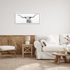Stupell Industries Modern Longhorn Cattle Gazing Framed Giclee Art, White, 30" x 13" - 3 of 4