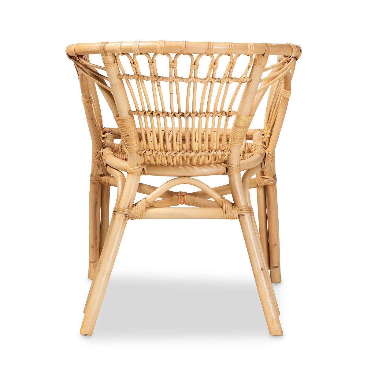Kaka Rattan Dining Chair Natural/Brown - bali & pari - thumbnail 5