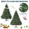 Premium Spruce Artificial Christmas Tree with LED Lights, Metal Hinges, Collapsible Base, Holiday Decor for Home & Office - 3 of 4