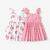 PATPAT 3pk Multipack Girl Toddler Dresses Sleeveless Strawberry Pineapple Fruits Polka Dots Casual Ruffle Cute Dresses - 2 of 4