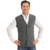 Collections Etc Mens Button Frontsweater Vest - 3 of 4
