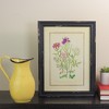 Raz Imports 16" Black and Butter Yellow Distressed Wood Framed Floral Print Wall Art - 3 of 3